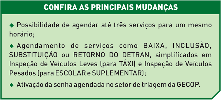 Confira as principais mudanças no agendamento eletrônico