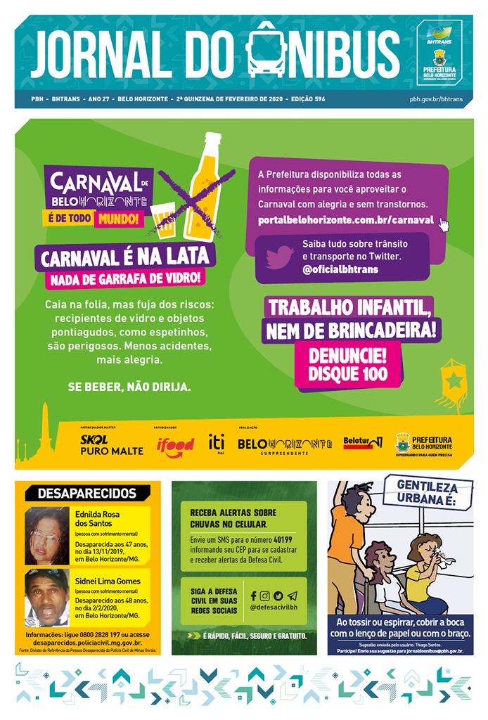 Edição nº 596 do Jornal do Ônibus