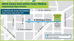Faixa Operacional Rua Domingos Vieira