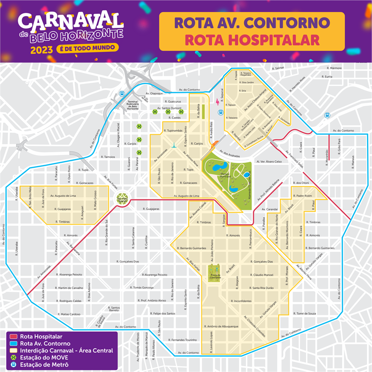 Carnaval 2023 - Mapa Região Hospitalar