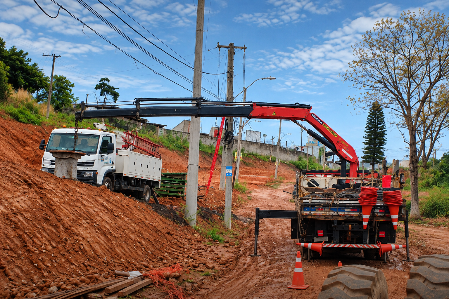 PBH avança na remoção de postes para abertura de nova via PBH avança na remoção de postes para abertura de nova via
