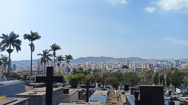 Vista panorâmica do Cemitério do Bonfim