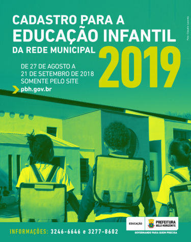 Cadastramento para Educação Infantil da Rede Municipal 2019