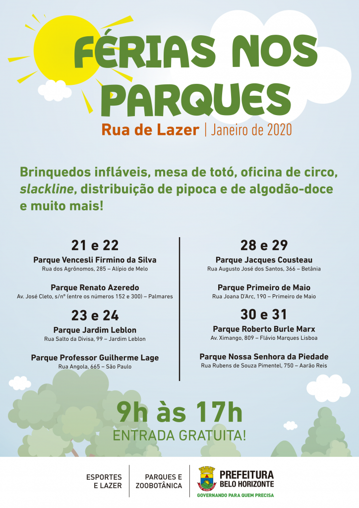 Férias nos Parques - Rua de lazer