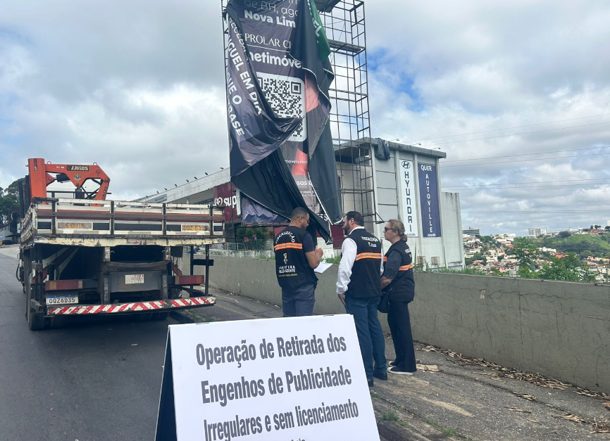 Iniciada nova etapa de ações para regularizar publicidades e reduzir poluição visual em BH