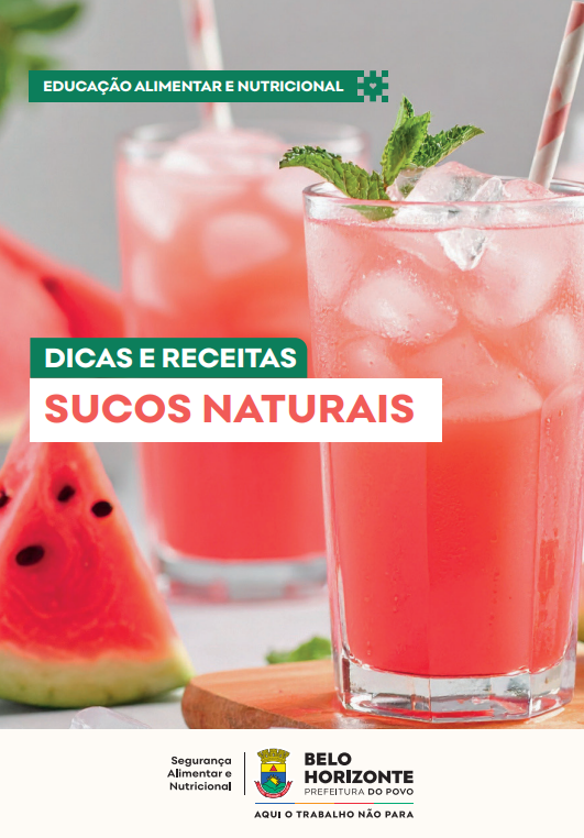 capa dicas e receitas sucos naturais