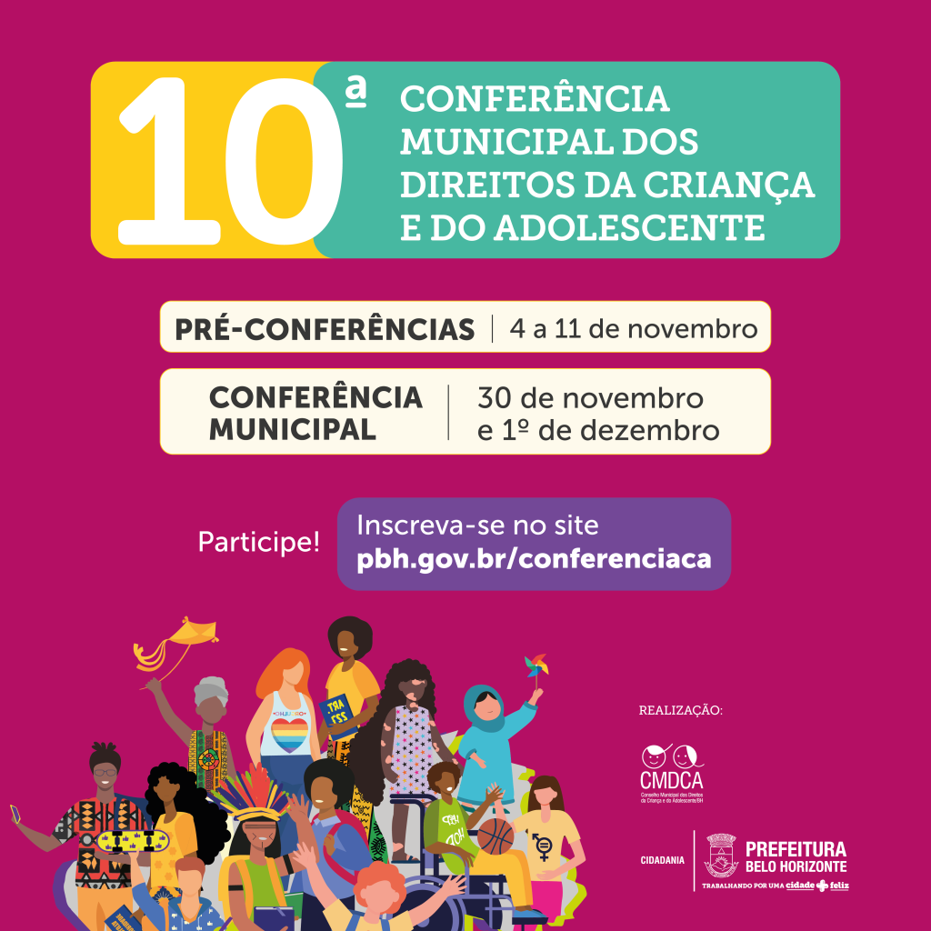 CMDCA promove, no dia 16/03, a Conferência Municipal dos Direitos da  Criança e do Adolescente – PMBG