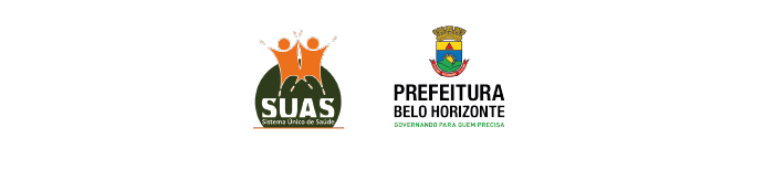 logo do sistema único de assistência social e da prefeitura de belo horizonte