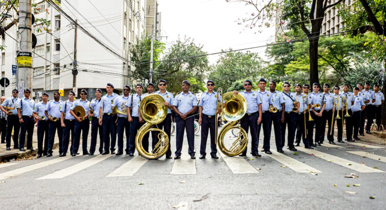 Banda da Guarda Municipal celebra o Dia do Rock com show na Feira da Afonso Pena