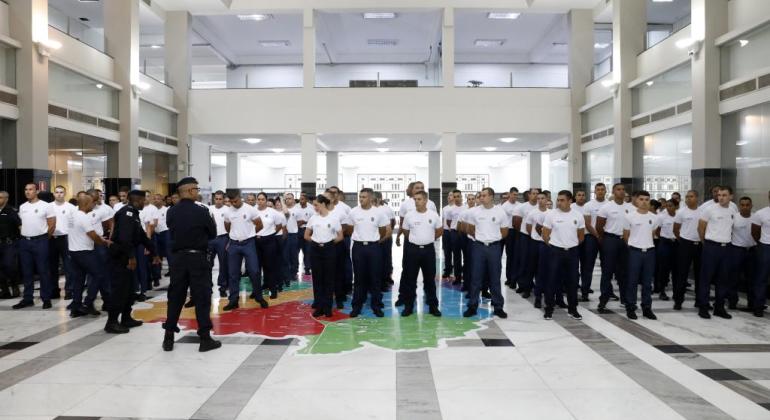 Segunda turma de aprovados em concurso da Guarda Municipal começa formação Segunda turma de aprovados em concurso da Guarda Municipal começa formação