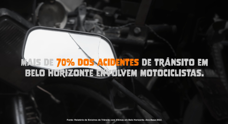 Nova etapa de campanha da PBH com motociclistas reforça prevenção aos acidentes Nova etapa de campanha da PBH com motociclistas reforça prevenção aos acidentes