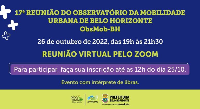 Reunião debate mobilidade urbana de Belo Horizonte Arte de divulgação