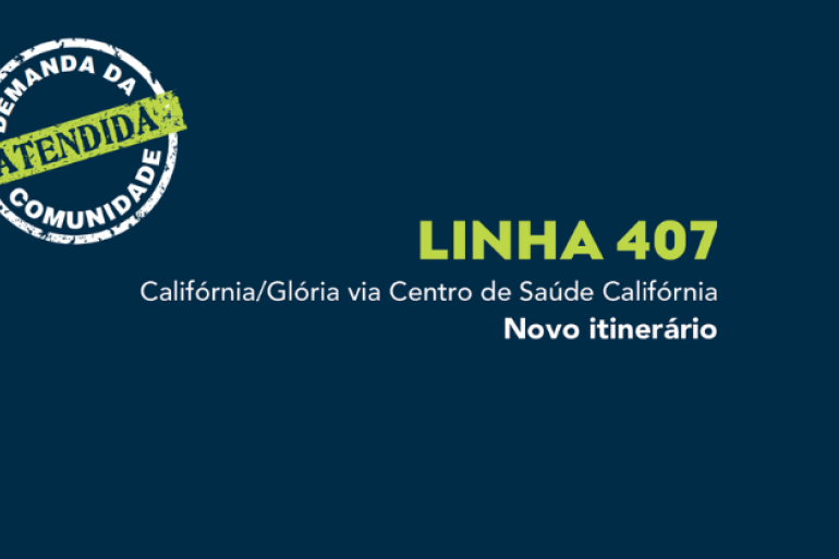 Com novo itinerário, linha de ônibus 407 passa a atender a Abílio Machado