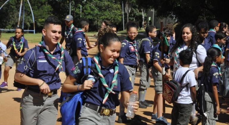 Escotismo da Guarda Municipal levará ação recreativa à região Norte de BH, neste sábado Escoteiros