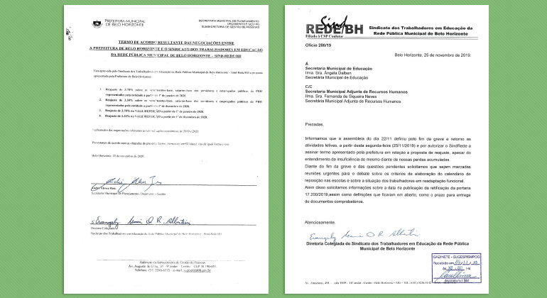 Prefeitura de Belo Horizonte entra na justiça contra greve ilegal do Sind-Rede Imagens dos ofícios em que demonstra que a greve liderada pelo Sind-Rede é ilegal, abusiva e quebra acordo