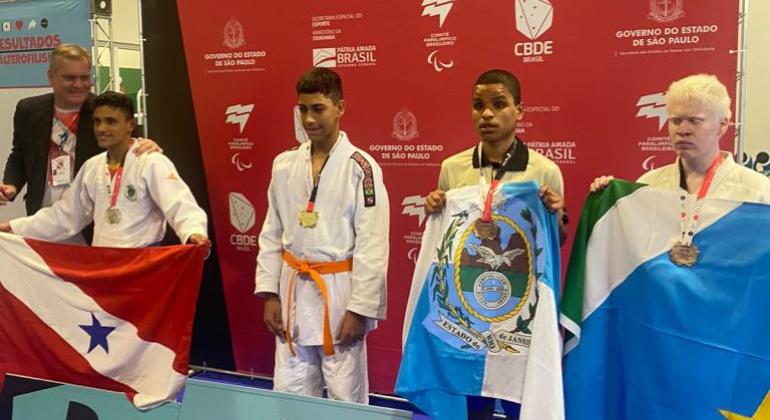 Medalhistas das Paralimpíadas Escolares em São Paulo