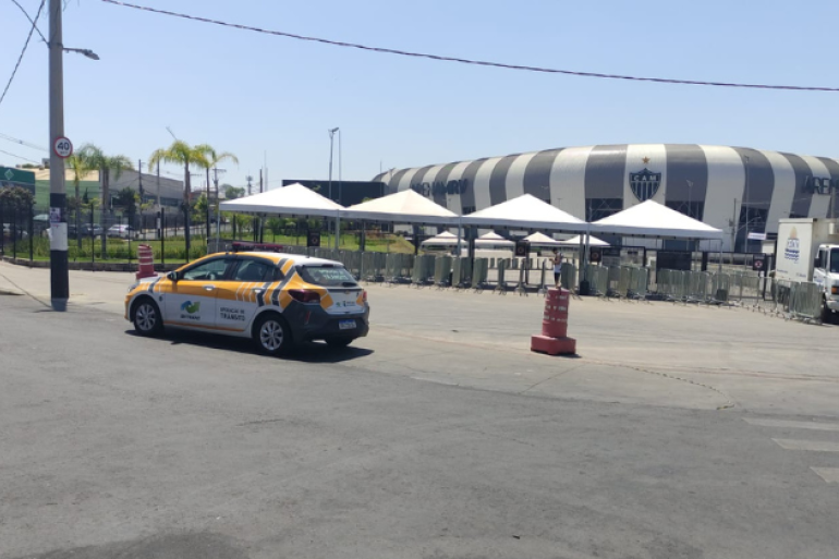 Operação de trânsito para Atlético x Athletic neste sábado (7), na Arena MRV Operação de trânsito para Atlético x Athletic neste sábado (7), na Arena MRV