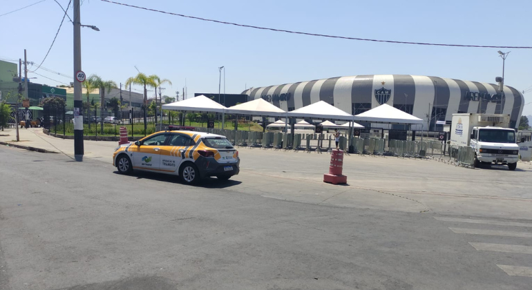 Operação de trânsito para final entre Atlético x Flamengo, no domingo (10)