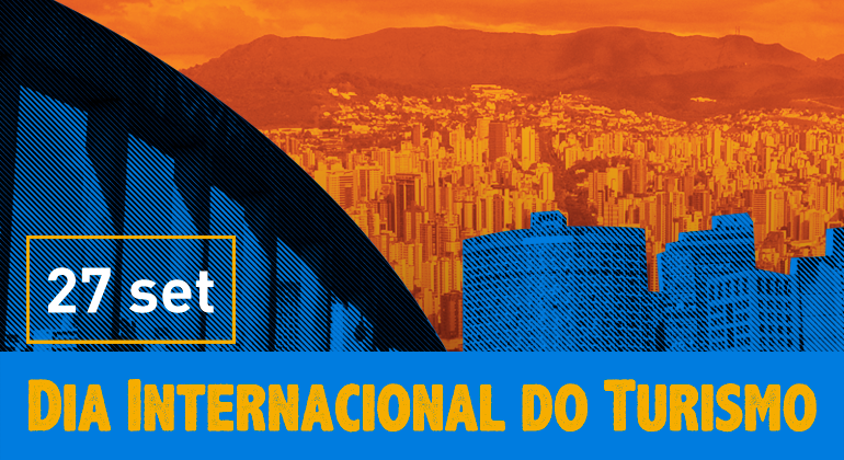 Por que o Turismo importa? Imagem gráfica com texto "Dia Internacional do Turismo"
