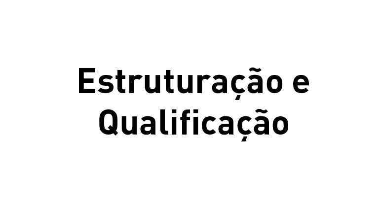 Estruturação e Qualificação Turística quadro escrito "Estruturação e Qualificação"