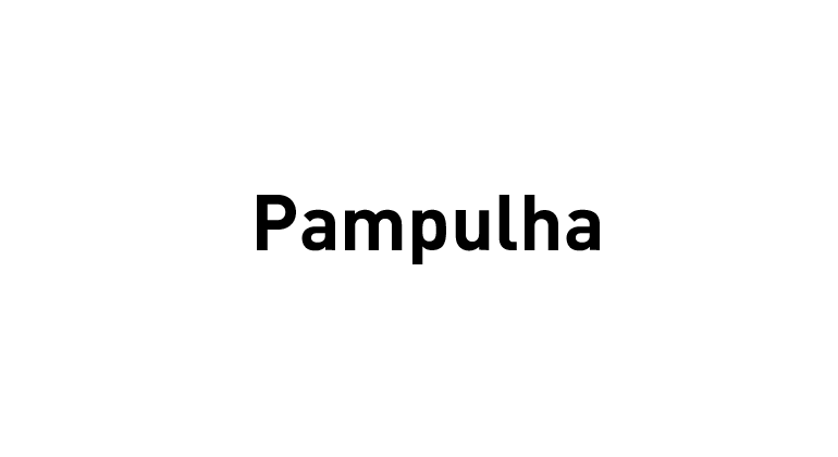 Pampulha quadro escrito "Pampulha "