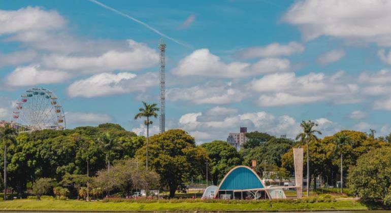 Imagem da Lagoa da Pampulha, em Belo Horizonte