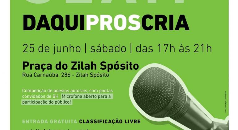 Centro Cultural Zilah Spósito recebe competição de poesia falada