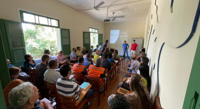 Apresentação sobre o projeto desenvolvido em parceria com a empresa de tecnologia Kerno Andas