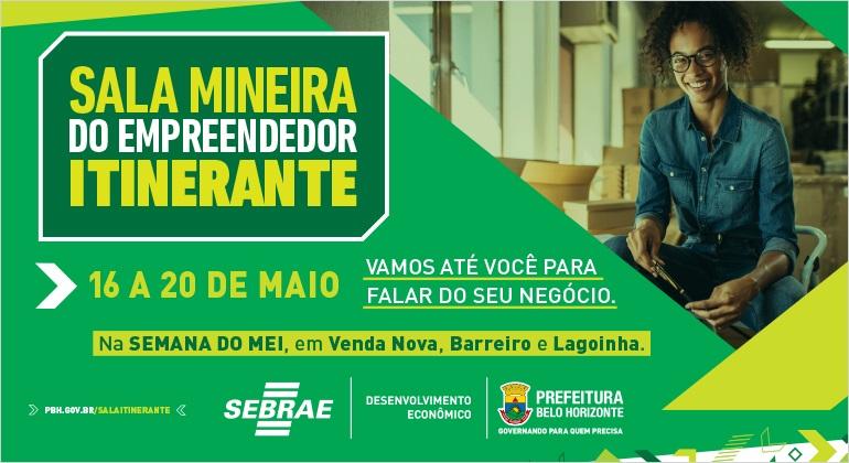 Prefeitura e Sebrae Minas promovem ações itinerantes durante a Semana do MEI
