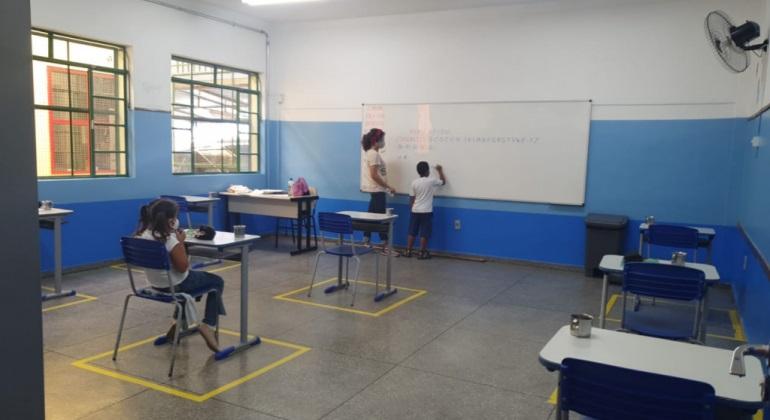 Sala de aula da rede municipal de ensino