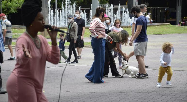 Realização do BH é da Gente na Praça da Savassi