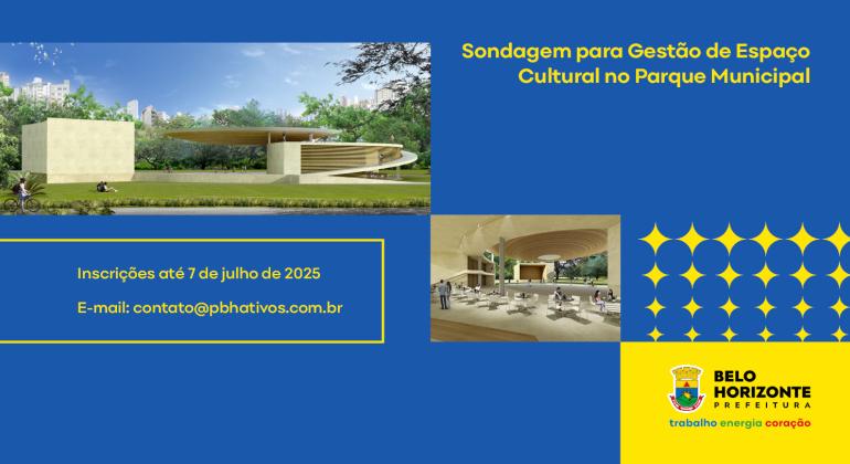 PBH abre sondagem para gestão do novo Espaço Multiuso no Parque Municipal