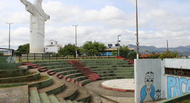 Panorâmica da Praça do Cristo Redentor