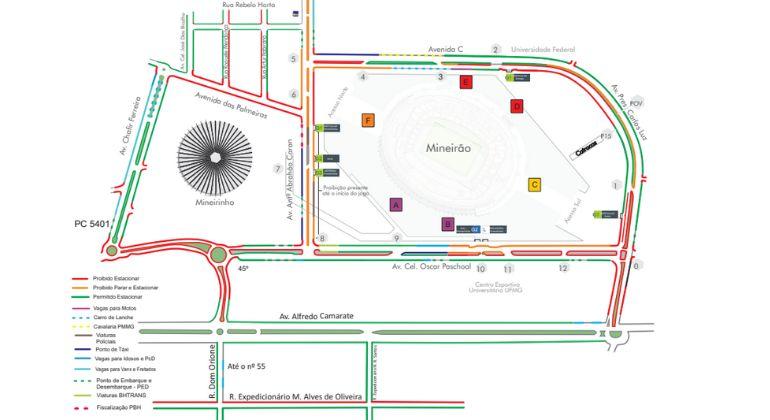 Operação de trânsito para o show do Guns N’ Roses no Mineirão