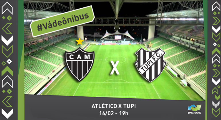 #Vá de ônibus. Atlético X Tupi 16/2 - 19h