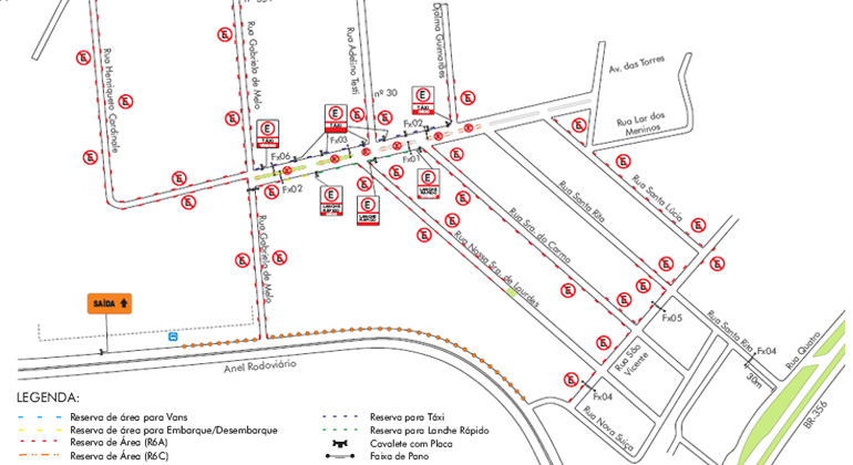 A BHTrans realiza operação de trânsito em virtude da realização de evento na Rua Gabriela de Melo, 367, no bairro Olhos D’Água, no dia 31/5. Arte: PBH Mapa da operação de trânsito para Festival de Música Marô.