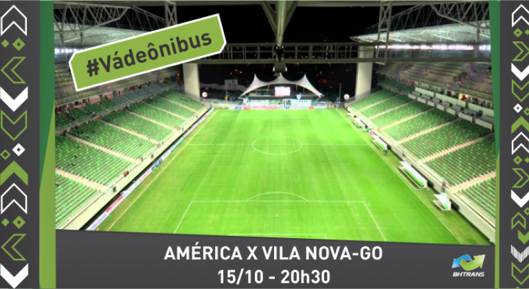 #Vá de ônibus: América x Vila Nova-GO, dia 15/10, às 20h30.