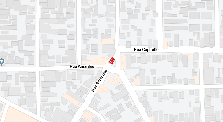 Mapa de mudança no transporte coletivo em função de obra da Sudecap no bairro Caiçara de 1 a 3/6.