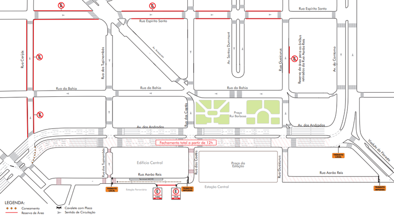 Operação especial para o evento Bloco do Chá Selvagem com Pablo Vittar Mapa para acesso ao Bloco do Chá Selvagem