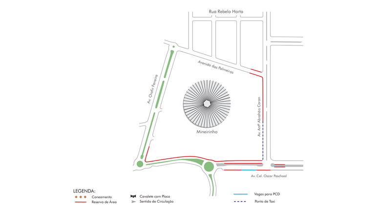 Operação especial para evento Clamor pelas Nações, no sábado, dia 1 Mapa para acesso ao Mineirinho