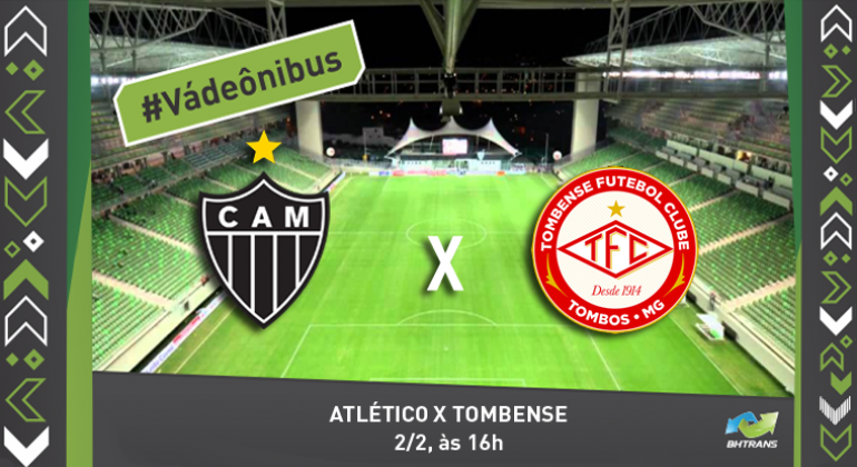 Operação de trânsito e transporte para o jogo Atlético x Tombense, dia 2 #Vá de ônibus: Atlético x Tombense, 2/2, 16h