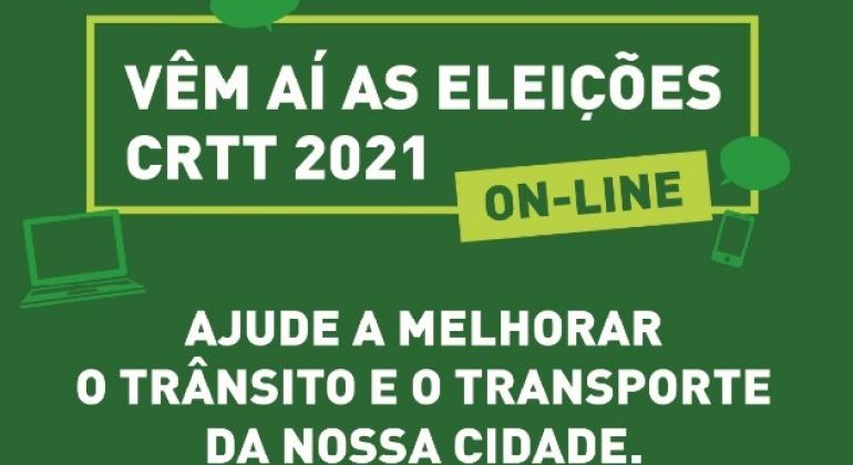 Inscrição para eleição das Comissões Regionais de Transportes começa dia 26 Arte feita pela Prefeitura