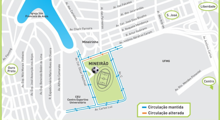 Operação para o jogo Atlético X Caldense, neste sábado, dia 19