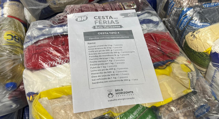 Entrega de alimentos pelo Cesta nas Férias supera o número de famílias atendidas em 2024