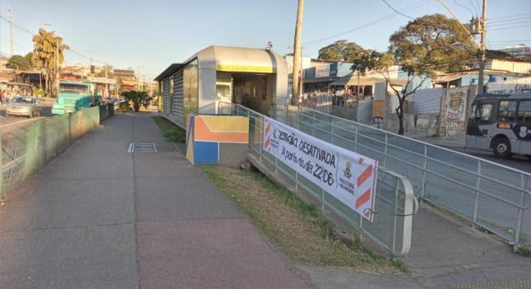 Interdição para obras na Estação do MOVE Quadras Vilarinho