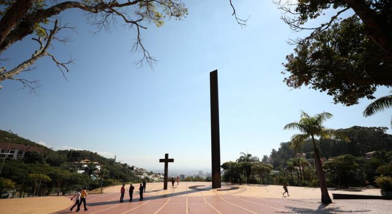 Imagem da Praça do Papa, em Belo Horizonte