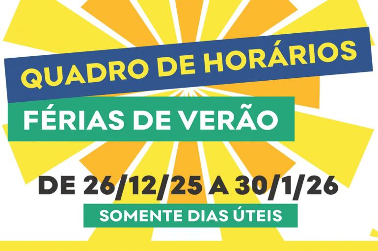 Ônibus vão circular com quadro de horário de férias a partir desta sexta-feira (26) Ônibus vão circular com quadro de horário de férias a partir desta sexta-feira (26)