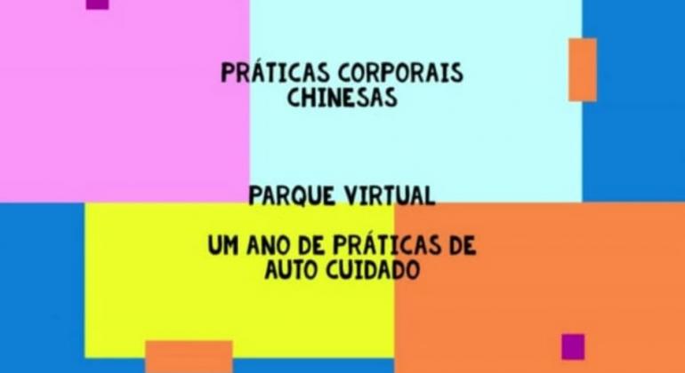 Práticas corporais chinesas on-line celebram um ano de atividades Arte feita pela Prefeitura