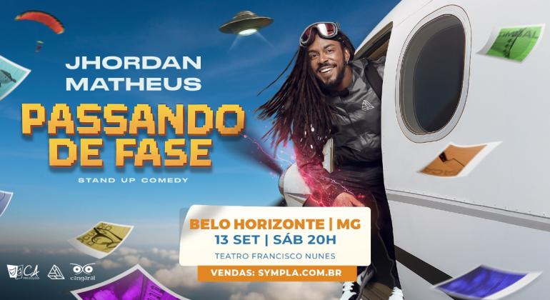 Teatro Francisco Nunes recebe show de stand-up de Jhordan Matheus