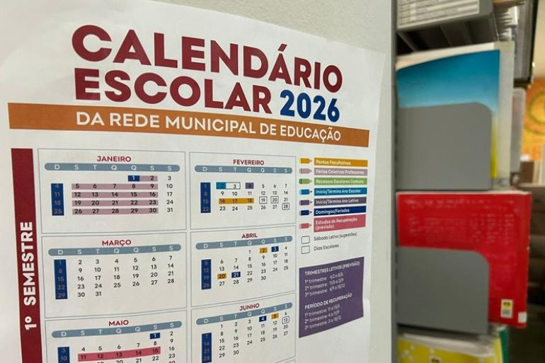 Calendário Escolar de 2026 é divulgado pela PBH com início das aulas em 4 de fevereiro